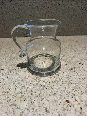 Vintage Simon Pearce Handblown Glass Syrup Pitcher
